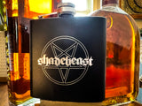 Laser Engraved Black Flasks