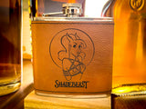 Laser Engraved Leatherette Flasks