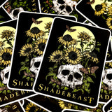 Skull And Flowers Pullover Hoodie/Sticker Combo